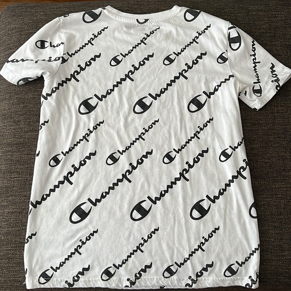 Champion Other - 2 boys size large shorts sleeve shirts and 1 long sleeve shirt size med